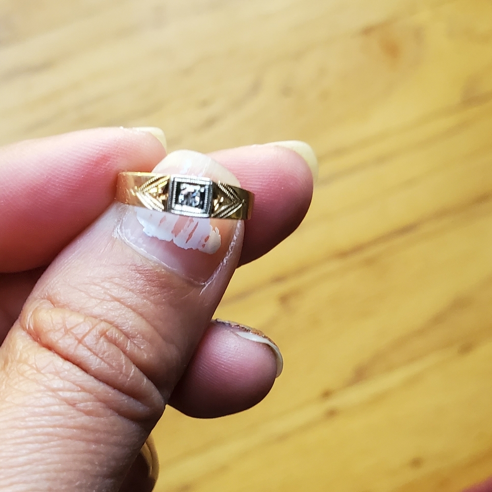14k diamond ring
